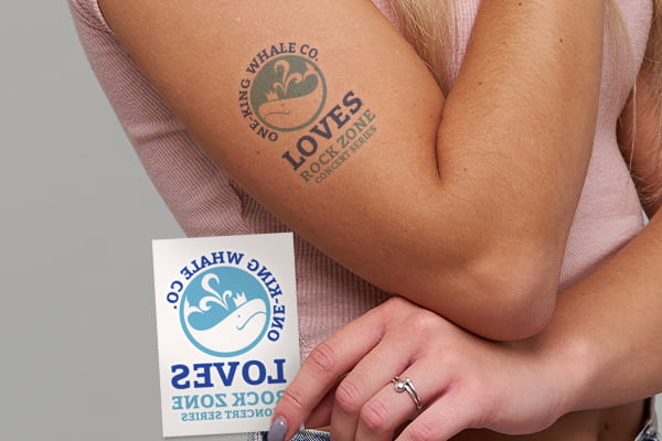 Design temporary tattoos for events and gatherings